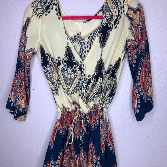 Paisley Print Romper - Picture 2 of 3